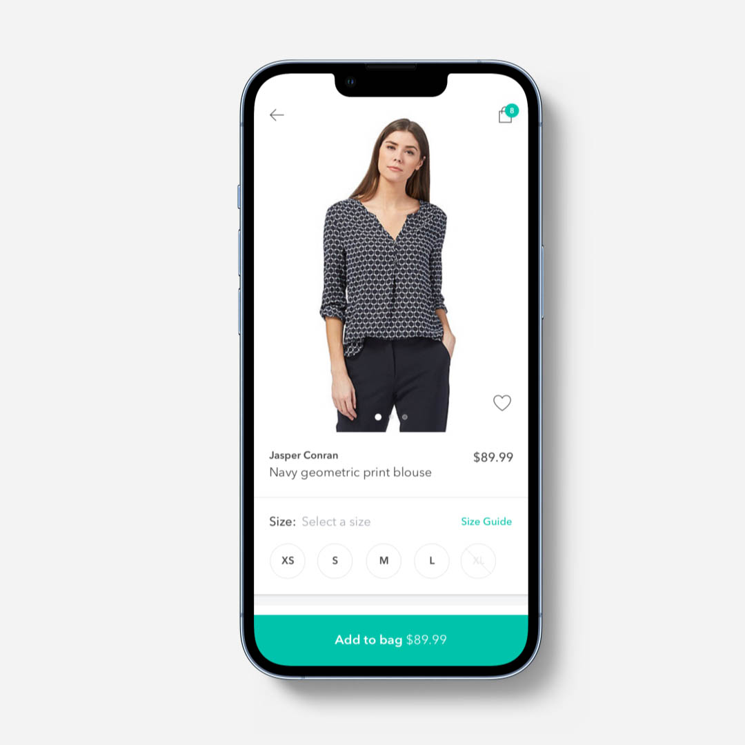 Image of the Debenhams App Product Page