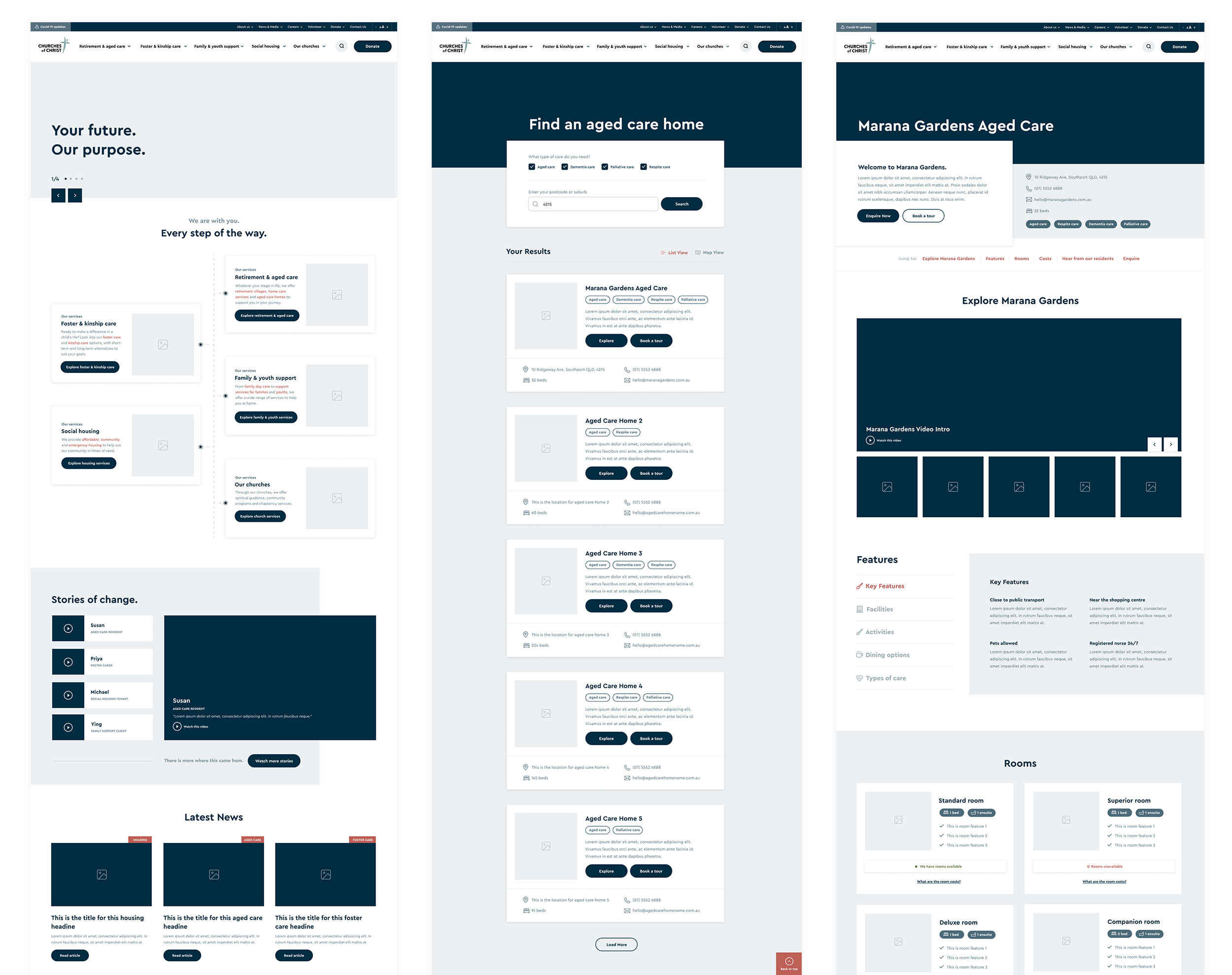 CofCQ Wireframes